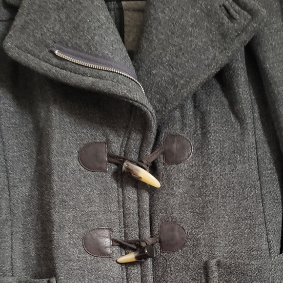 Mid-length Pea Coat with Horn Toggles - Picture 3 of 3